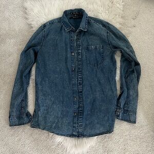 21 Men Chambray Men’s button down shirt